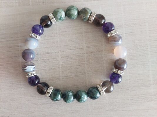 Bracelet Femme "pour aider à arrêter de fumer" - 8mm