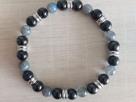 Bracelet Homme "Protection contre la magie noire" - 8mm